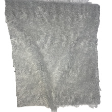 double face fabric faux fur fleece polyester nylon knitted sliver brocade fabric heavy polyester fabric